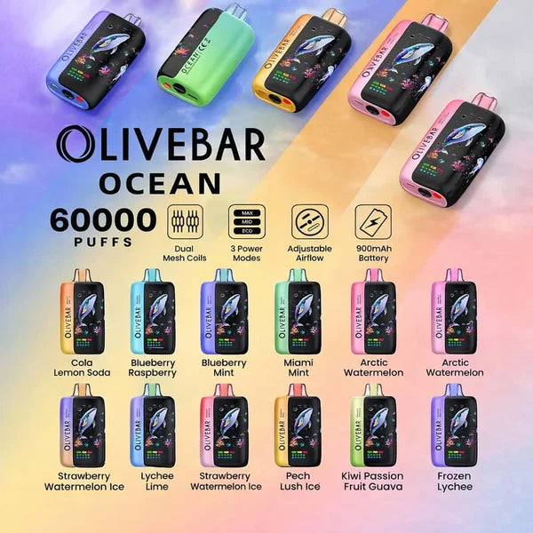 Olivebar Ocean 60k (60,000) Puffs Disposable Vape