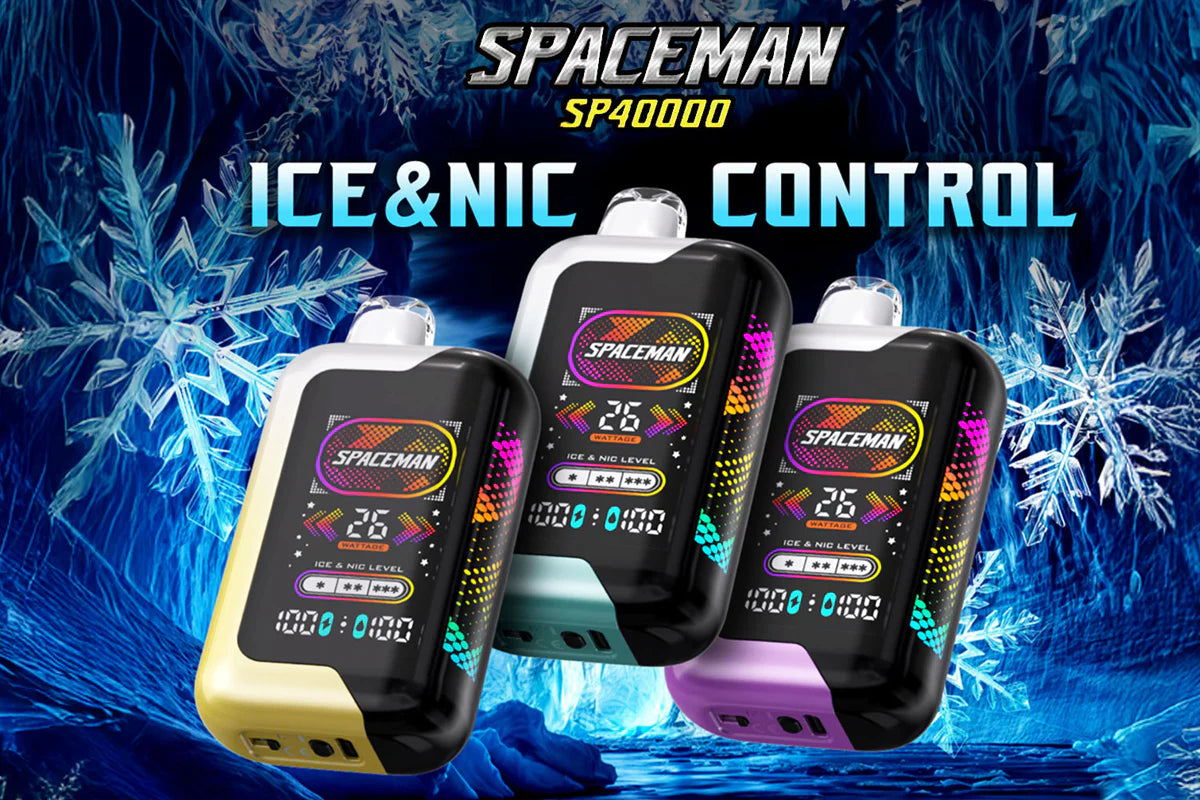 Spaceman Cloud Machine Adjustable Ice-Nic Vape - 40000 Puffs