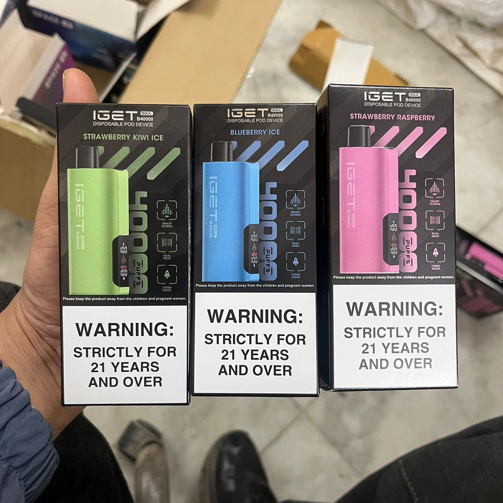 iGET SOUL B40000 Vape – 40K Puffs | Dual Modes + Smart Screen