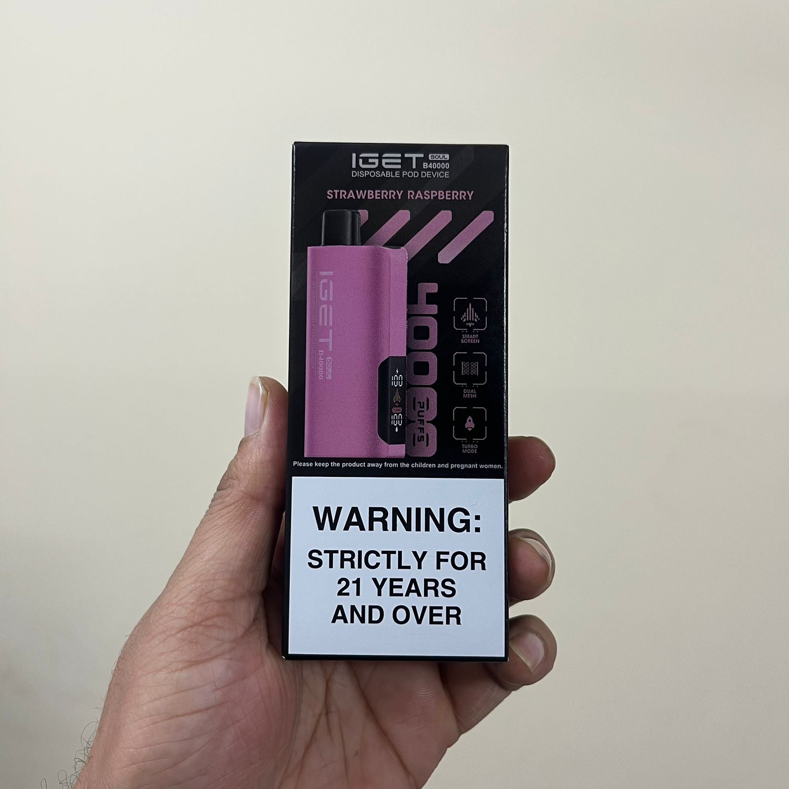 iGET SOUL B40000 Vape – 40K Puffs | Dual Modes + Smart Screen